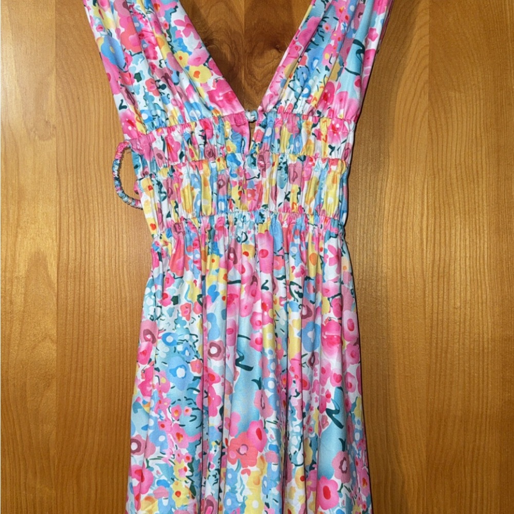 Floral V-Neck Dress